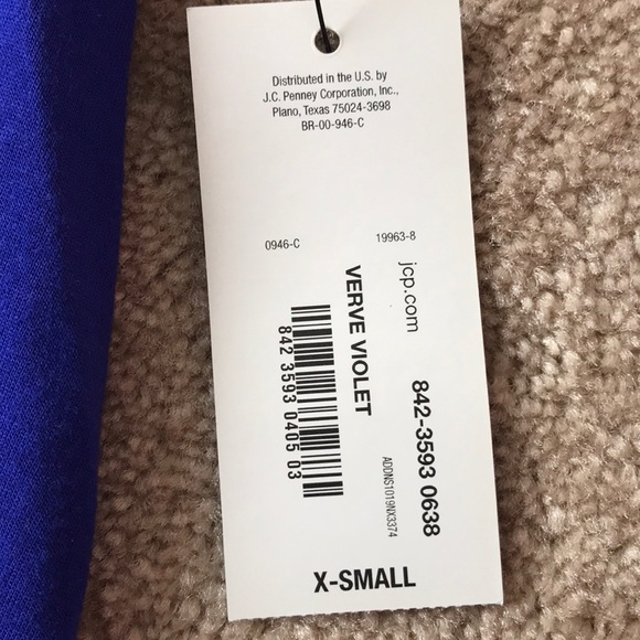 blue women’s xs short sleeve scoop neck shirt - Picture 4 of 4